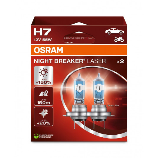 OSRAM H7 Night Breaker LASER BOX 150% - Next generation