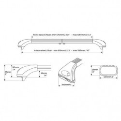 Strešný nosič Audi A4 (B8/8K) Avant (2007-2015) Ariete