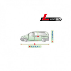 Plachta na auto Mercedes Viano 2003-2014 vito - Garage