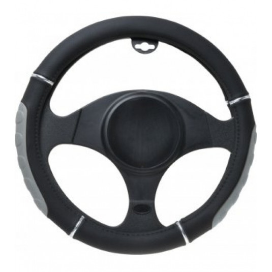 Poťah volantu 37-39cm sivo/čierny