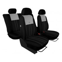 Autopoťahy Tuning Due sivo-čierne (velour-textil)