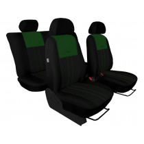 Autopoťahy Tuning Due zeleno-čierne (velour-textil)