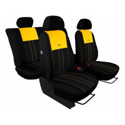 Autopoťahy Tuning Due žlto-čierne (velour-textil)