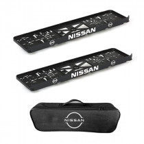 2x podložky ŠPZ  a taška MITSUBISHI- sada