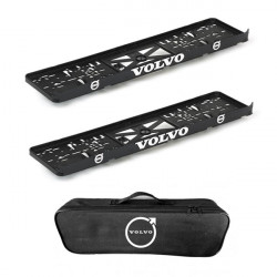 2x podložky ŠPZ  a taška VOLVO- sada