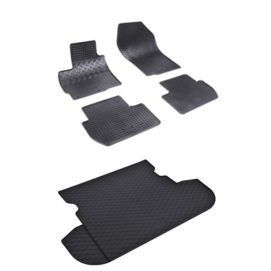 Rohože a vanička pre PEUGEOT 4007 5miestne aj 7miestne 3.r. sklopná (s aj bez sub) (od 2007)