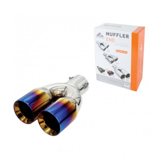 Koncovka výfuku (Ø výfuku do 58mm) dúhový chróm