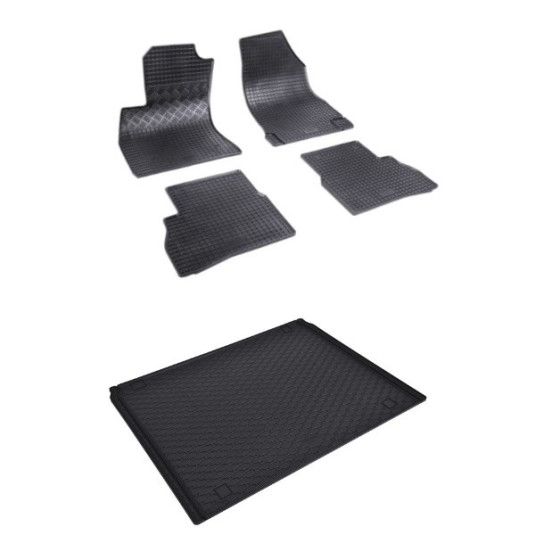 Rohože a vanička pre Fiat Doblo 5miest 2010- L1