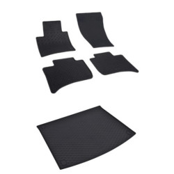 Rohože a vanička pre Volkswagen Touareg 2010- (dvojzónová klimatizácia)