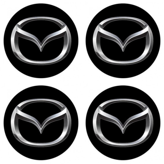 Samolepky živicové 3D MAZDA 4ks