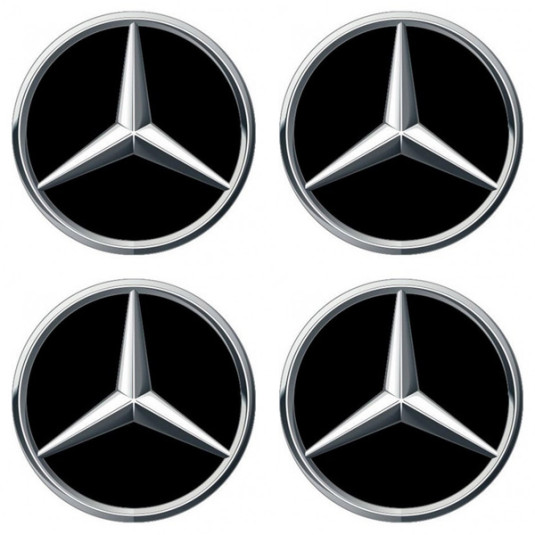 Samolepky živicové 3D MERCEDES 4ks