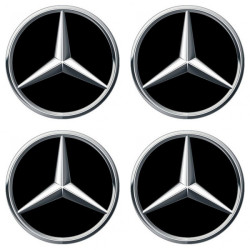 Samolepky živicové 3D MERCEDES 4ks