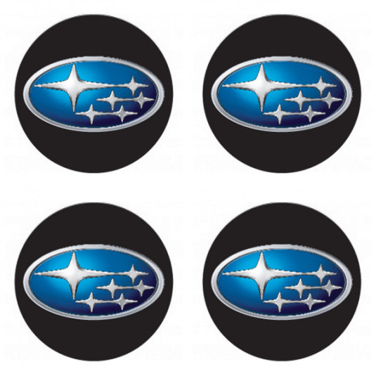 Samolepky živicové 3D SUBARU 4ks