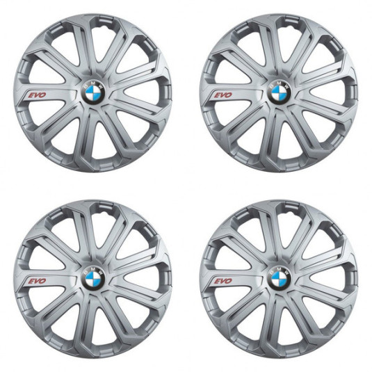 Puklice pre BMW 14 Evo silver
