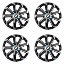 Puklice pre BMW 15 Evo black&silver