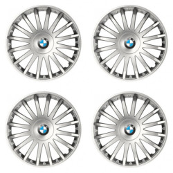 Puklice pre BMW 16 CRYSTAL silver