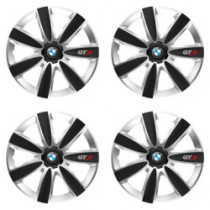 Puklice pre BMW 16 GTX CARBON silver/black