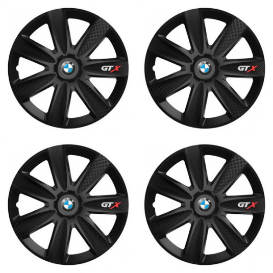 Puklice pre BMW 16 GTX CARBON black