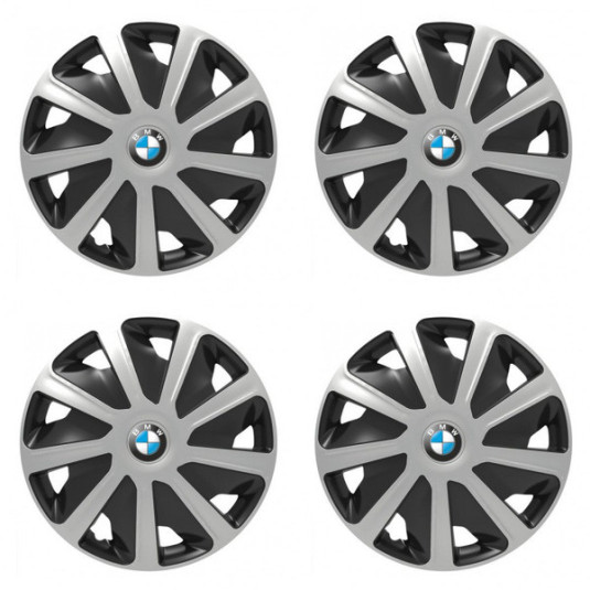 Puklice pre BMW pre dodávky 16 Craft silver and black