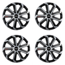 Puklice pre Audi 14 Evo black&silver