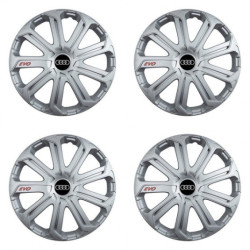 Puklice pre Audi 15 Evo silver