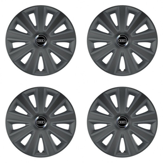 Puklice pre Audi 15 Aviator carbon grafite