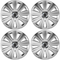 Puklice pre Audi 15 Aviator carbon silver