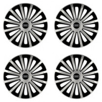 Puklice pre Audi 15 TREND silver and black