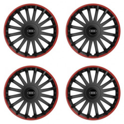 Puklice pre Audi 15 CRYSTAL RO black