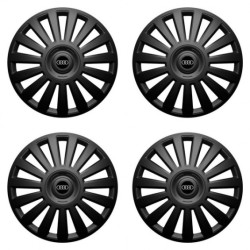 Puklice pre Audi 16 Luxury black