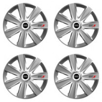 Puklice pre Audi 16 GTX CARBON silver