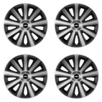 Puklice pre Chevrolet 14 Aviator carbon silver&black