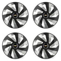 Puklice pre Chevrolet 14 Vector RC black and silver