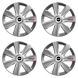 Puklice pre Chevrolet 14 GTX CARBON silver