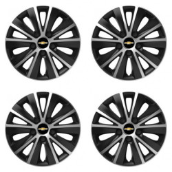 Puklice pre Chevrolet 14 RAPIDE silver and black