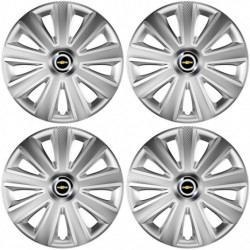 Puklice pre Chevrolet 15 Aviator carbon silver