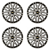 Puklice pre Chevrolet 15 Dakar NC silver and black