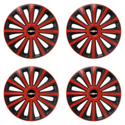 Puklice pre Chevrolet 16 TREND red and black