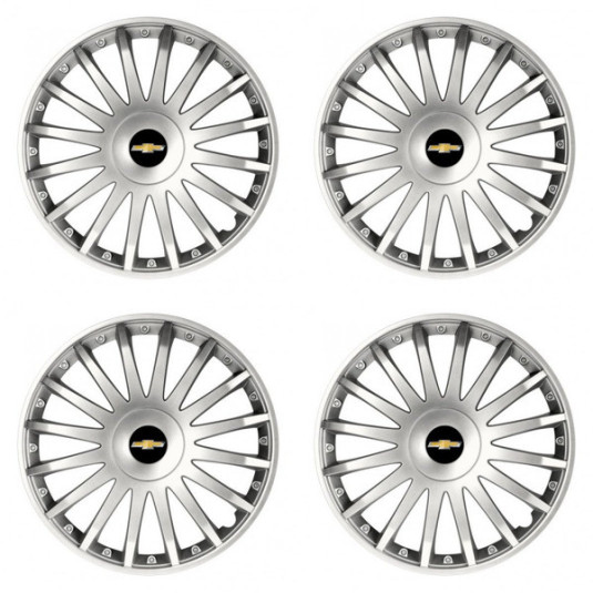 Puklice pre Chevrolet 16 CRYSTAL silver