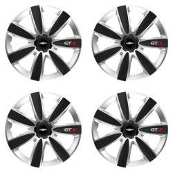 Puklice pre Chevrolet 16 GTX CARBON silver/black