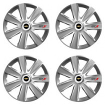 Puklice pre Chevrolet 16 GTX CARBON silver