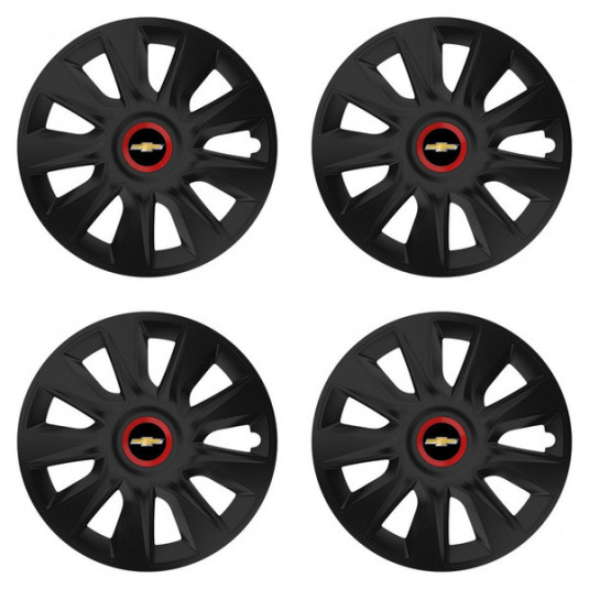Puklice pre Chevrolet 16 STRATOS RR black