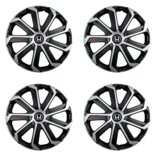 Puklice pre Honda 15 Evo black&silver