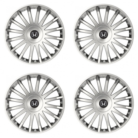 Puklice pre Honda 15 CRYSTAL silver