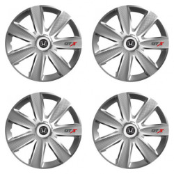 Puklice pre Honda 16 GTX CARBON silver