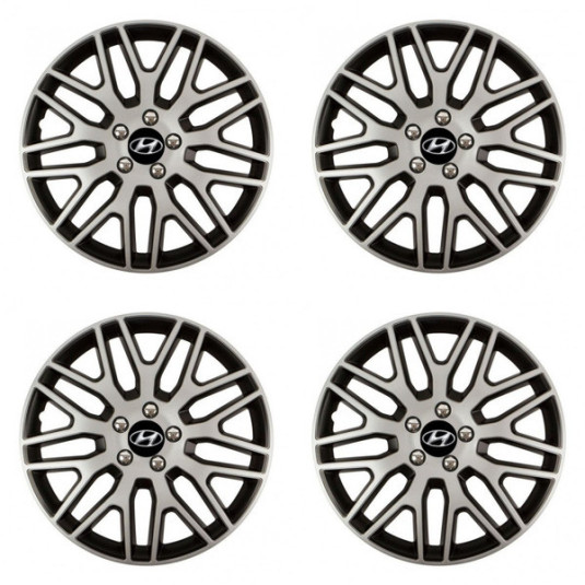 Puklice pre Hyundai 14 Dakar NC silver and black