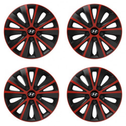 Puklice pre Hyundai 14 RAPIDE red and black