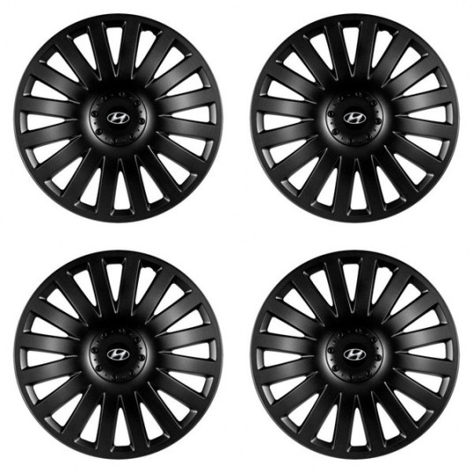 Puklice pre Hyundai 15 Smart black