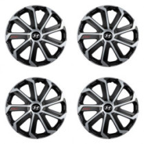 Puklice pre Hyundai 15 Evo black&silver