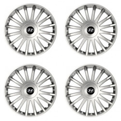 Puklice pre Hyundai 15 CRYSTAL silver